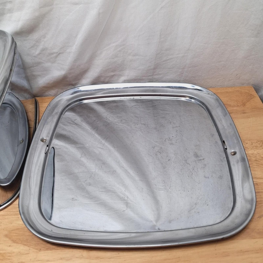 Lincoln Beautyware Cake Carrier Chrome Square Vintage Mid Century Modern READ - Picture 16 of 16